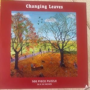 Changing Leaves 500 Piece Puzzle by Galison Used